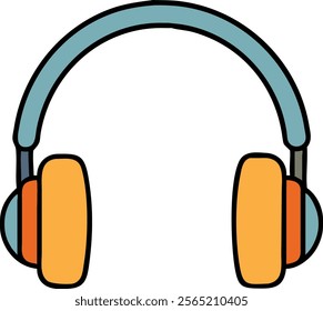 Headphone vector and modern style illustration  
