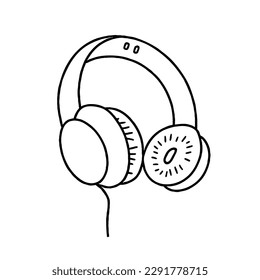 Headphone vector music dj party eps