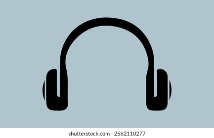 Headphone Vector Music sign stock illustration