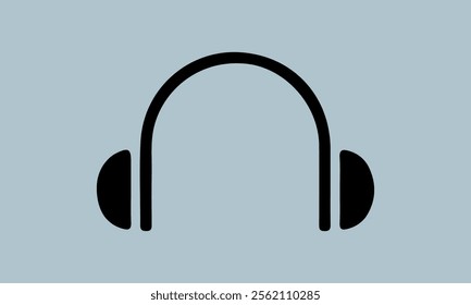 Headphone Vector Music sign stock illustration