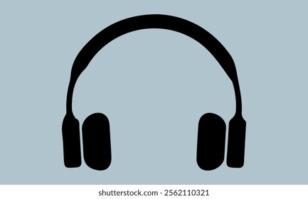 Headphone Vector Music sign stock illustration