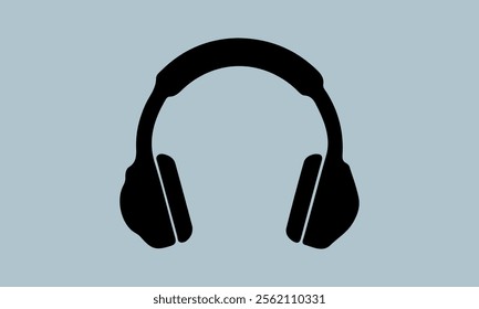 Headphone Vector Music sign stock illustration