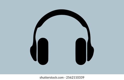 Headphone Vector Music sign stock illustration