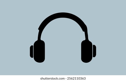 Headphone Vector Music sign stock illustration
