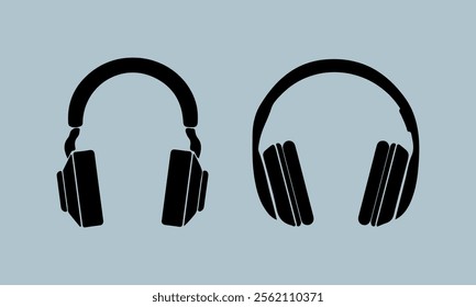 Headphone Vector Music sign stock illustration