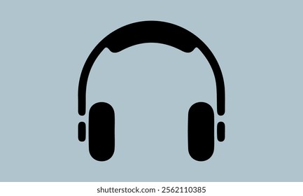 Headphone Vector Music sign stock illustration