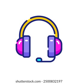 Headphone Y2K Vector Icon Illustration