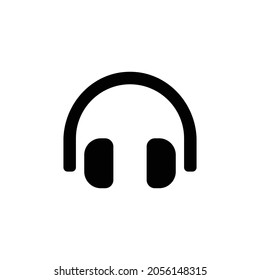 headphones alt Icon. Flat style design isolated on white background. Vector illustration