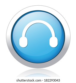 Headphones button