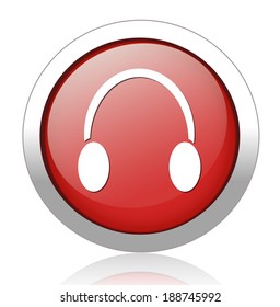 Headphones button