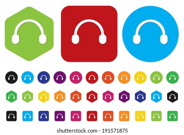 Headphones button