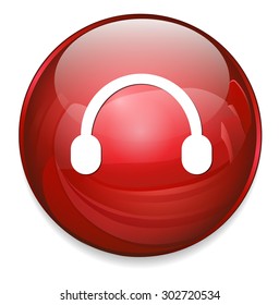 Headphones button