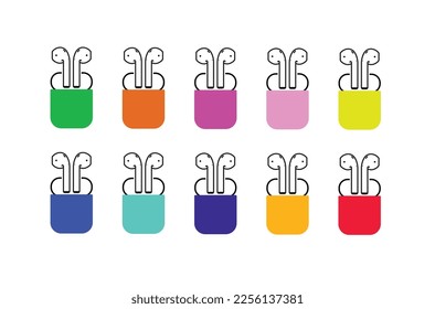 headphones colored wireless headsets with cases