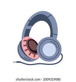 icono aislado del cable del dispositivo de auriculares