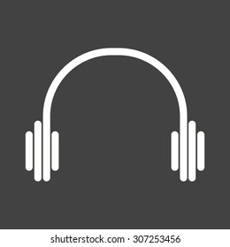 Headphones, dj, ear icon vector image.Can also be used for home electronics and appliances. Suitable for mobile apps, web apps and print media.