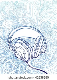 Auriculares y garabatos