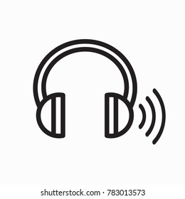 Headphones for ear screening test - 1 side has ringing