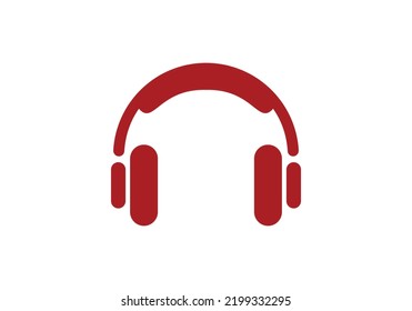 Headphones Earphone Headset Listening Logo Design Template