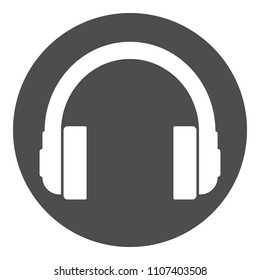 Headphones, earphones icon. Vector.