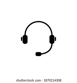 Headphones earphones  icon vector for web site