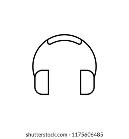 headphones. Element of construction icon for mobile concept and web apps. Thin line headphones can be used for web and mobile