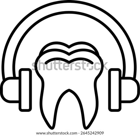 Headphones Filled Style Icon Design