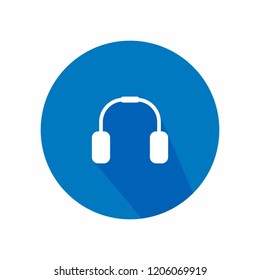 Headphones Flat Icon, Vector and Stock Photos 