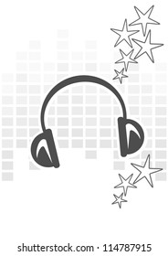 headphones in front of volume
