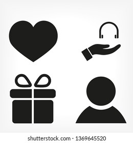 headphones in hand icon