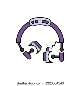 Headphones, headset, audio icon. Element of color music studio equipment icon. Premium quality graphic design icon. Signs and symbols collection icon