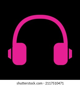 headphones headset icon vector graphic illustration