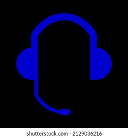 icono de auriculares con micrófono vector ilustración gráfica
