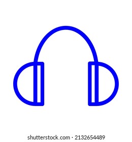 icono de auriculares con micrófono vector ilustración gráfica