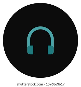 Headphones or headset icon vector isolated 8. Stock vector headphones or headset icon isolated on white background