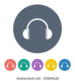 Headphones icon. 