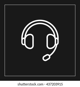 headphones icon. 