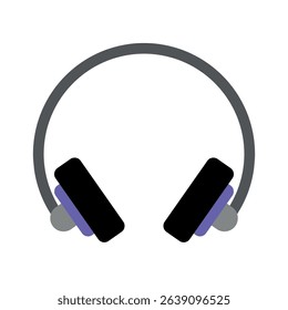 Headphones icon. Colored vector illustration.
