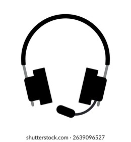 Headphones icon. Colored vector illustration.