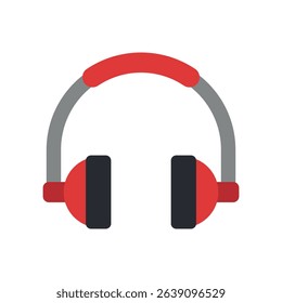 Headphones icon. Colored vector illustration.