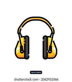 headphones icon. Construction Related Vector Icons. building, construction, and home repair tools Icon Concept. Vector EPS10