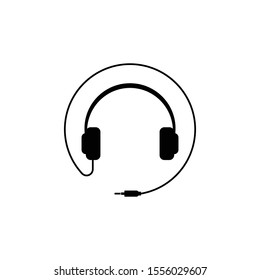 Headphones icon design. vector illustration