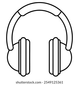 Headphones icon. Earphones symbol. Headset vector illustration. Music audio equipment pictogram. Sound concept.