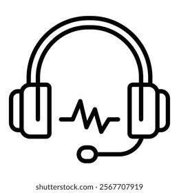 Headphones Icon Element For Design