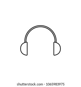 headphones icon. Element of simple icon for websites, web design, mobile app, info graphics. Thin line icon for website design and development, app development on white background