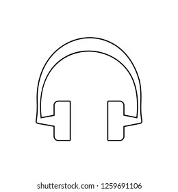 headphones icon. Element of web for mobile concept and web apps icon. Thin line icon for website design and development, app development