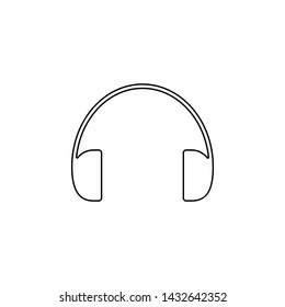 headphones icon. Element of web for mobile concept and web apps icon. Outline, thin line icon for website design and development, app development