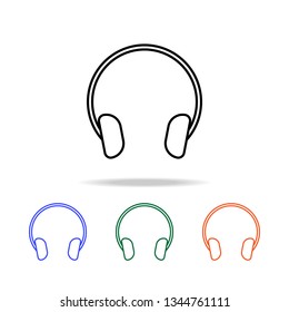 headphones icon. Elements of simple web icon in multi color. Premium quality graphic design icon. Simple icon for websites, web design, mobile app, info graphics