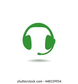 Headphones icon Flat.