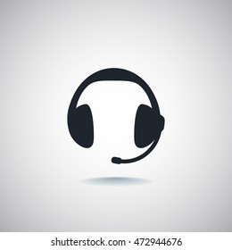 Headphones icon Flat.