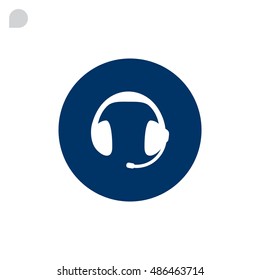 Headphones icon Flat.